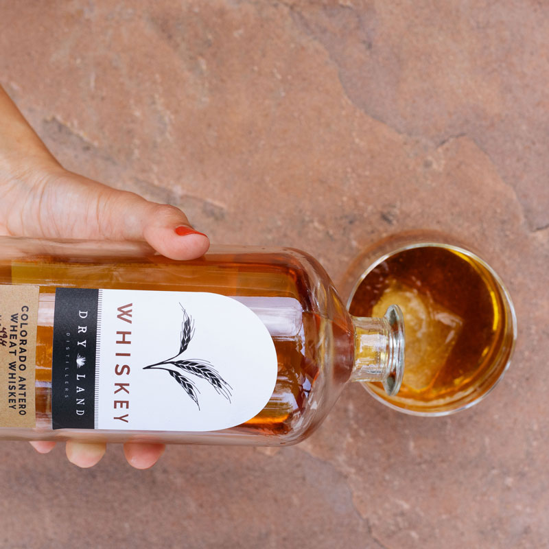 Dry Land Antero Wheat Whiskey Pour