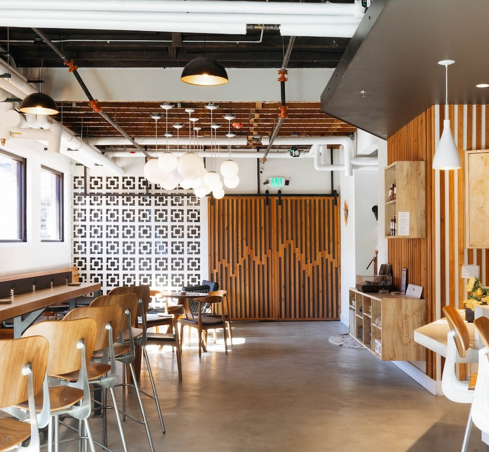 Dry Land Distillers Cocktails paired with a East-West bento box by Rising Tiger Co. 