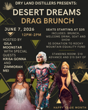 Desert Dreams Drag Brunch with Gila Moonstar and Special guests Krisa Gonna and Zimmorah Mei
